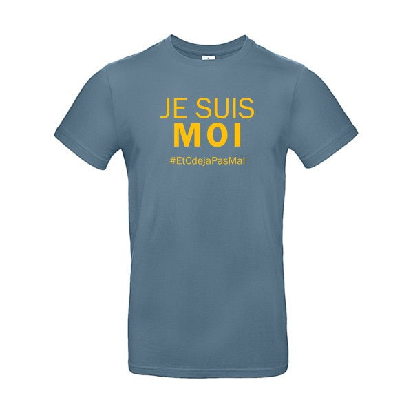 Je suis moiFlex jaune or - E190 T-shirt|Stone Blue||2XL