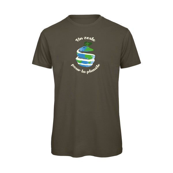 T-shirt humour original Un P Tit Zeste T Shirt couleur Khaki Green