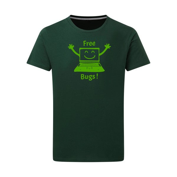 FREE BUGS ! - Flex Vert pomme Tshirt original Bottle Green  2XL