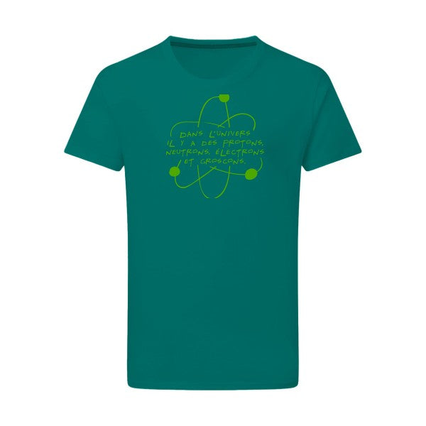 L'univers vert pomme -Flex vert pomme sur T-shirt SG  Emerald Green  2XL