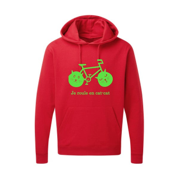 cat-cat bike Vert fluo SG - Hooded Sweatshirt Sweat capuche