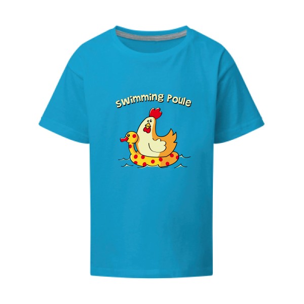 swimming poule SG - Kids T-shirt enfant Turquoise Taille 152 (11-12/2XL)