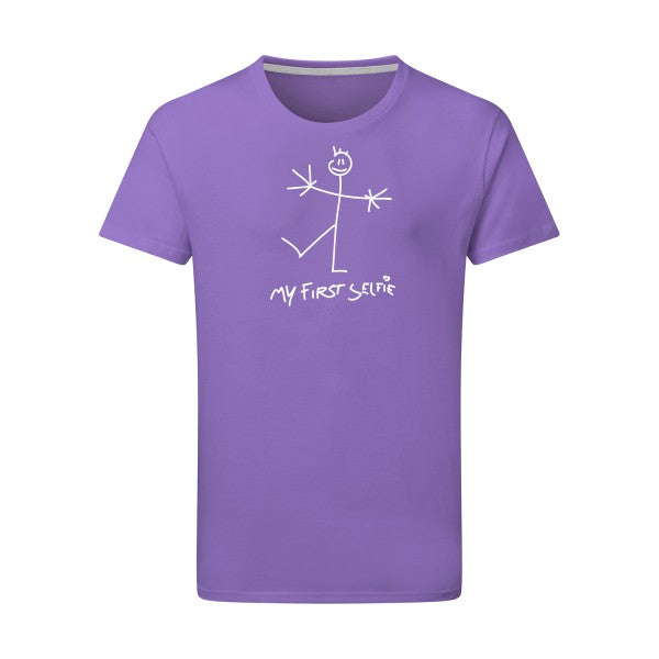 First Selfie - Flex Blanc Tshirt original Aster Purple  2XL