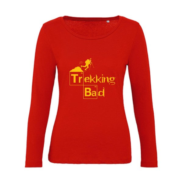 Trekking bad jaune Or |   T shirt manches longues femme|100% bio