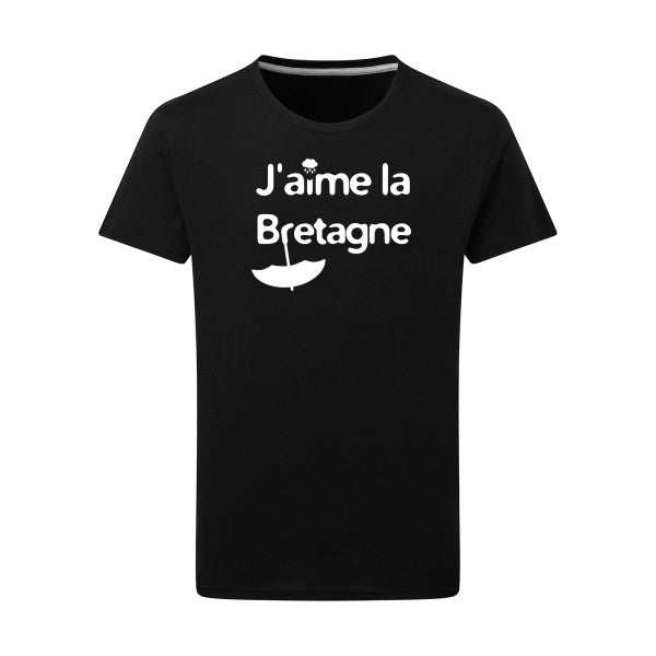 J'aime la Bretagne - Flex Blanc Tshirt original Dark Black  4XL