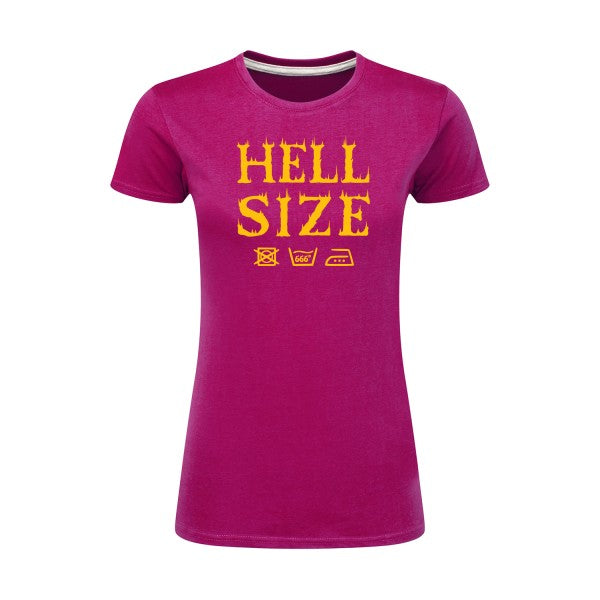 HELL SIZE ! jaune Or |T shirt original femme|SG