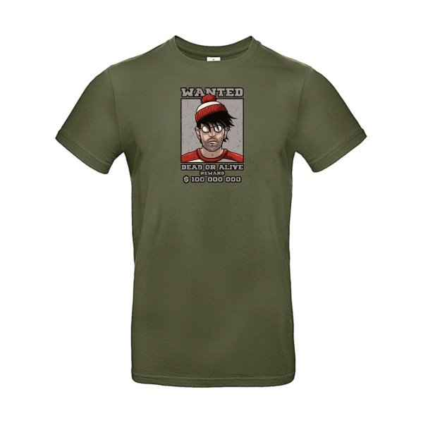T-shirt humour original ou est il T Shirt couleur Urban Khaki