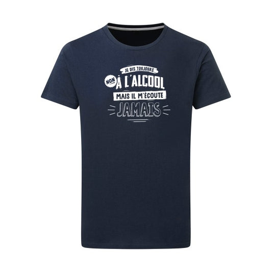 Non à l'alcool  - Flex Blanc Tshirt original Denim  XL