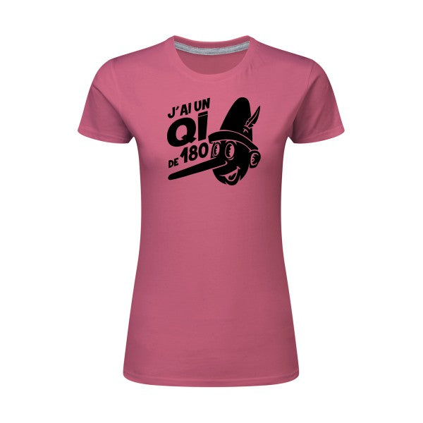 Quotient intellectuel Noir |T shirt original femme|SG