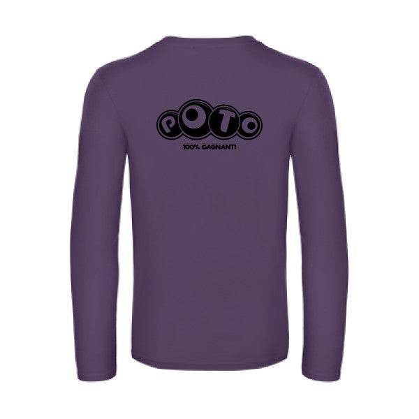 poto - t shirt- manches- longues- original- humour- Urban Purple impression Dos