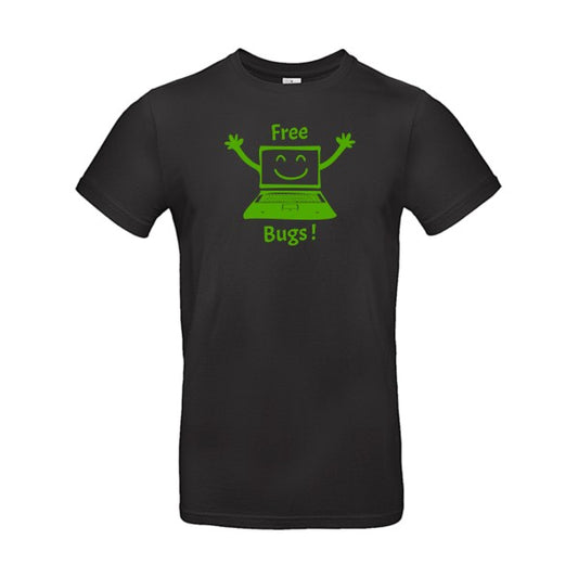 FREE BUGS ! flex Vert pomme B&C - E190 T-shirt|Black||5XL