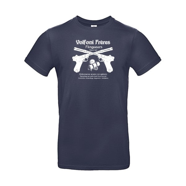 Volfoni Frère B&C - E190 T-shirt|Navy Blue||2XL