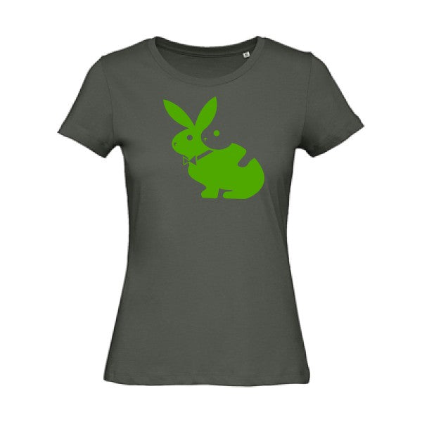 T shirt humour bio femme   femme bio|hot  Vert pomme 