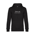 Je-peux-pas sweat shirt original Black flex Blanc impression Face