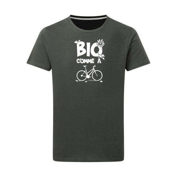 Bio comme un vélo - Flex Blanc Tshirt original Charcoal  5XL