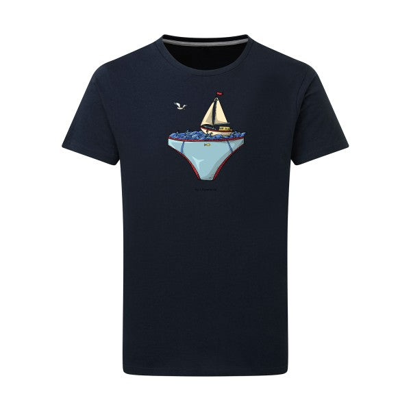 T-shirt homme Ta mer en slip - T-shirt humoristique et décalé Navy 5XL