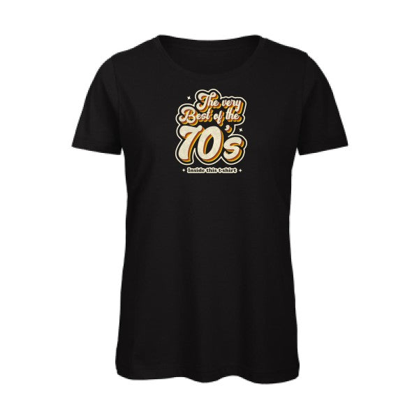 70s- - t-shirt original femme Black