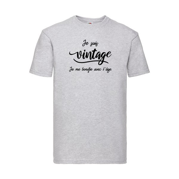 T-shirt|Je suis vintage  |flex Noir| Fruit of the loom 205 g 