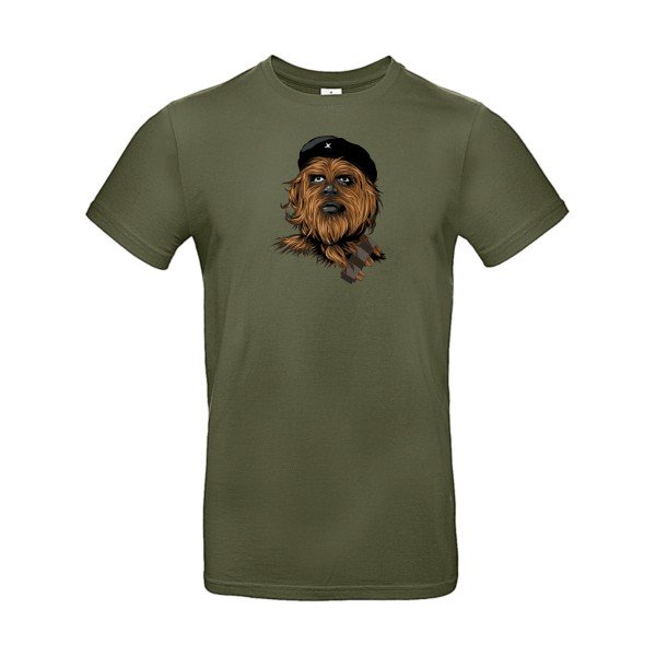 T-shirt humour original Chewie Guevara T Shirt couleur Urban Khaki