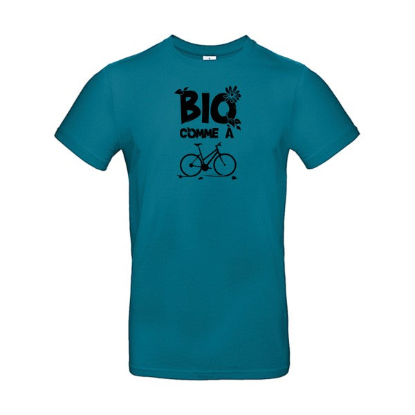 Bio comme un vélo flex noir B&C - E190 T-shirt|Diva Blue||2XL