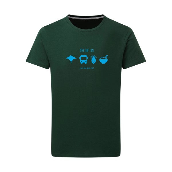 REBUS - Flex bleu clair Tshirt original Bottle Green  2XL