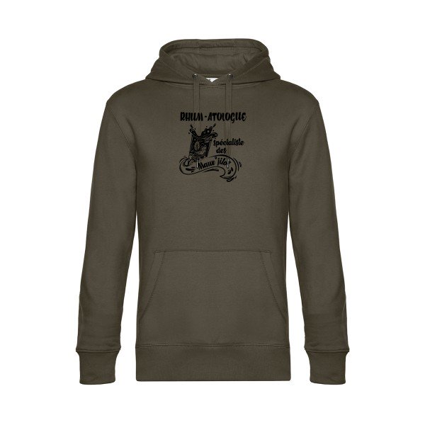Rhum-atologue sweat shirt original Khaki flex Noir impression Face
