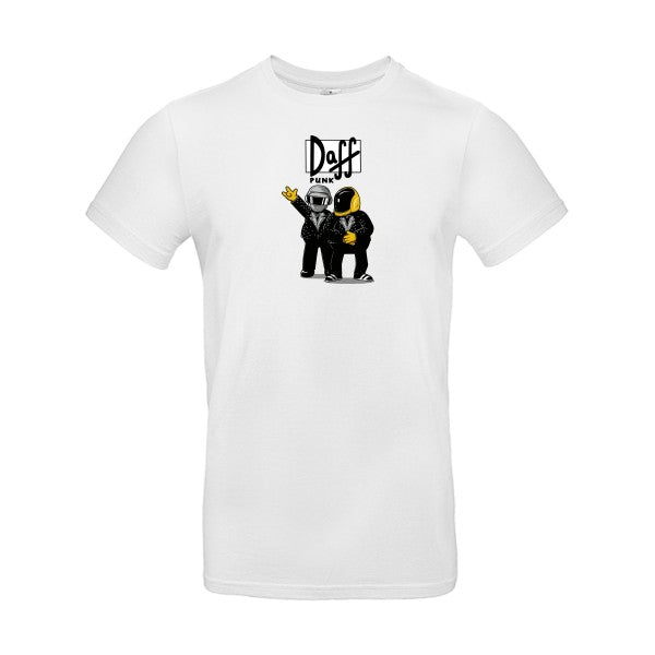 T-shirt humour original duff punk T Shirt couleur White