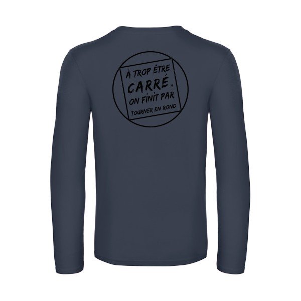 cercle vicieux - t shirt- manches- longues- original- humour- Navy impression Dos