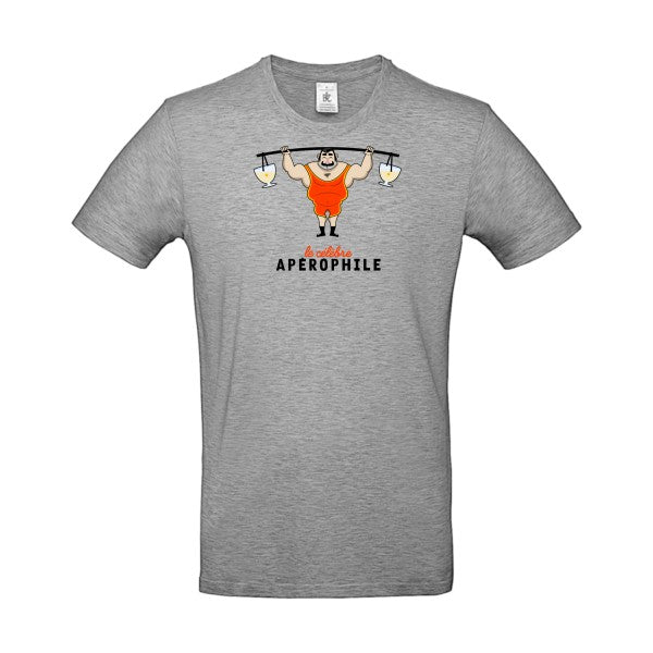 T-shirt humour original Aperophile T Shirt couleur Sport Grey