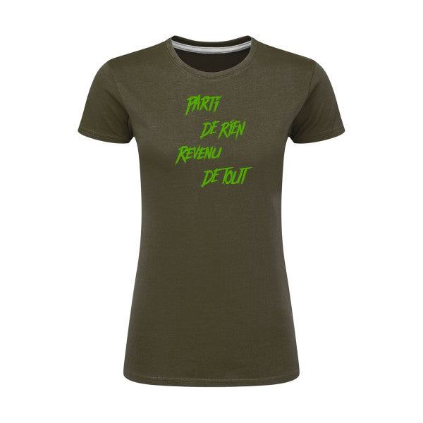 Parti de rien Vert pomme |T shirt original femme|SG