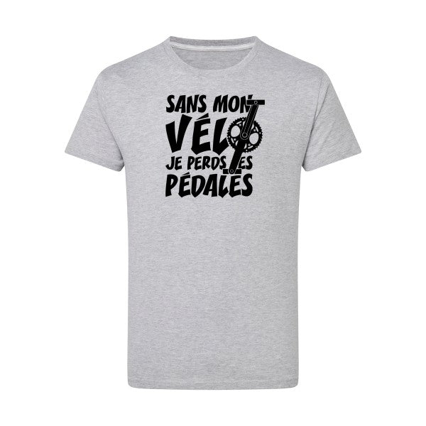 Sans mon vélo, je perds les pédales ! - Flex noir Tshirt original Light Oxford  5XL