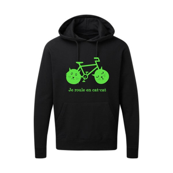 cat-cat bike Vert fluo SG - Hooded Sweatshirt Sweat capuche