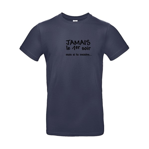 JAMAIS... Flex noir |E190 T-shirt|Navy Blue||2XL