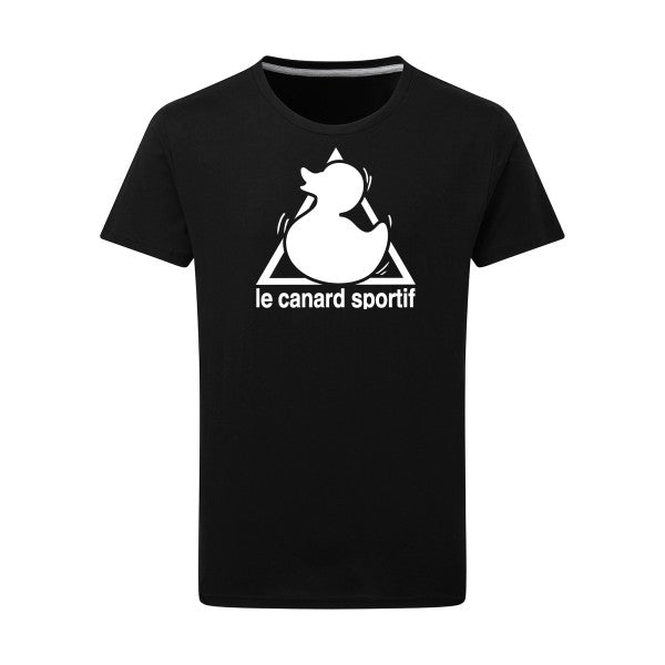 Canard Sportif Blanc -Flex Blanc sur T-shirt SG  Dark Black  4XL