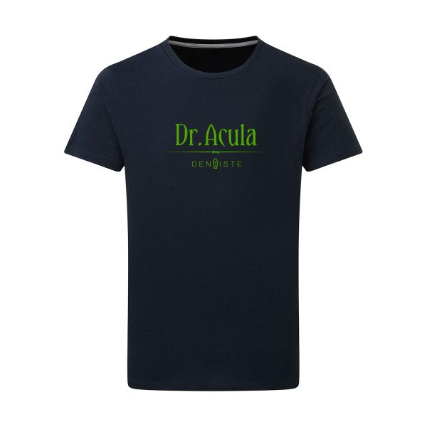 Dr.Acula vert pomme -Flex vert pomme sur T-shirt SG  Navy  5XL