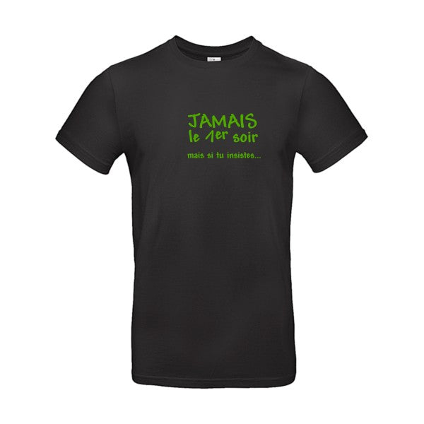 JAMAIS... Flex Vert pomme |E190 T-shirt|Black||5XL