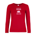 t-shirt lsl femme Ne-remets-pas-a-demain Red flex Rose