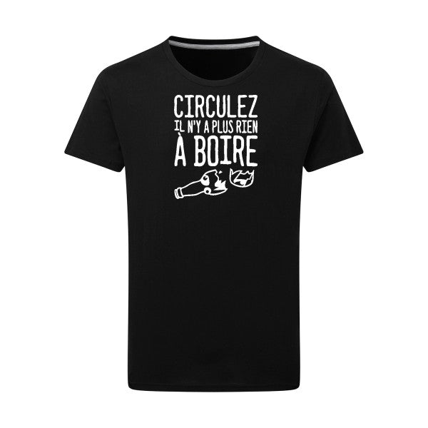 Circulez il n'y a plus rien à boire - Flex Blanc Tshirt original Dark Black  4XL