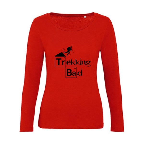 Trekking bad Noir |   T shirt manches longues femme|100% bio