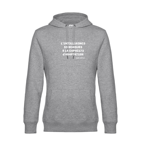 intelligence-ai- sweat shirt original Heather Grey flex Blanc impression Face