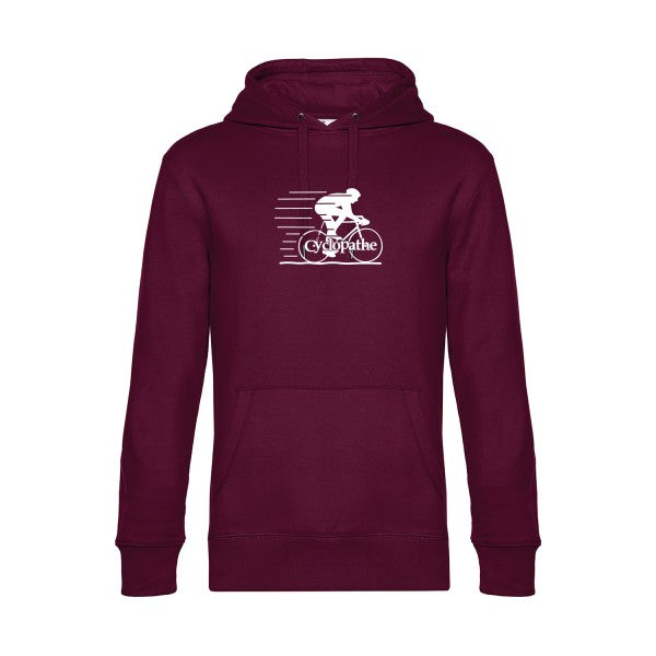 CYCLOPATHE sweat shirt original Burgundy flex Blanc impression Face