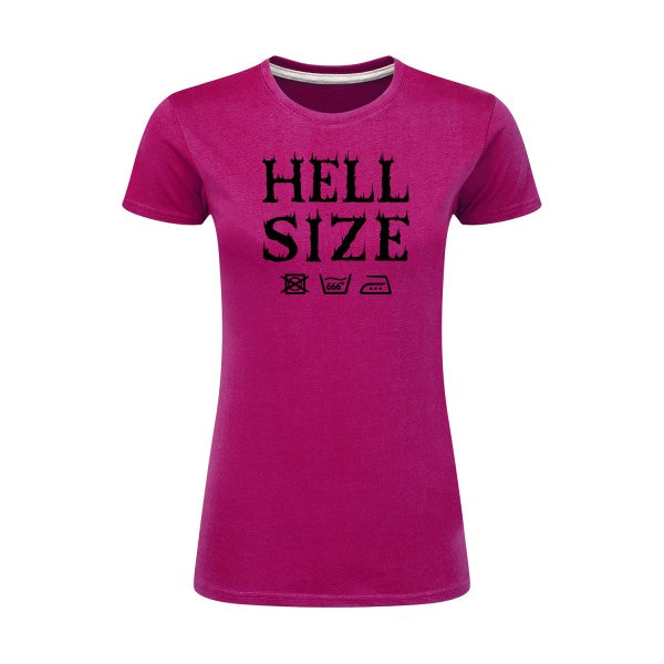 HELL SIZE ! Noir |T shirt original femme|SG