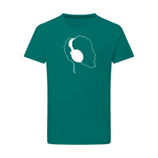 Mr. Jack -Flex noir sur T-shirt SG  Emerald Green  2XL