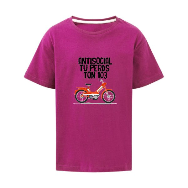 Antisocial SG - Kids T-shirt enfant Dark Pink Taille 152 (11-12/2XL)