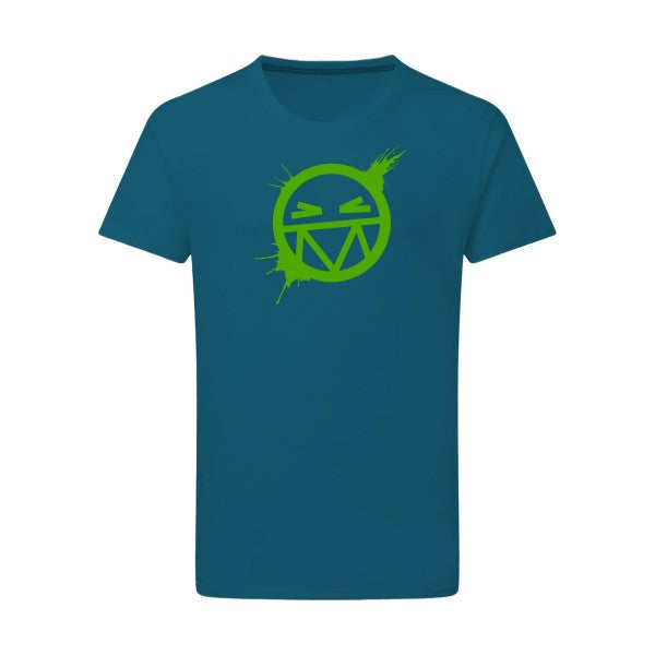 Smile vert pomme -Flex vert pomme sur T-shirt SG  Petrol  2XL