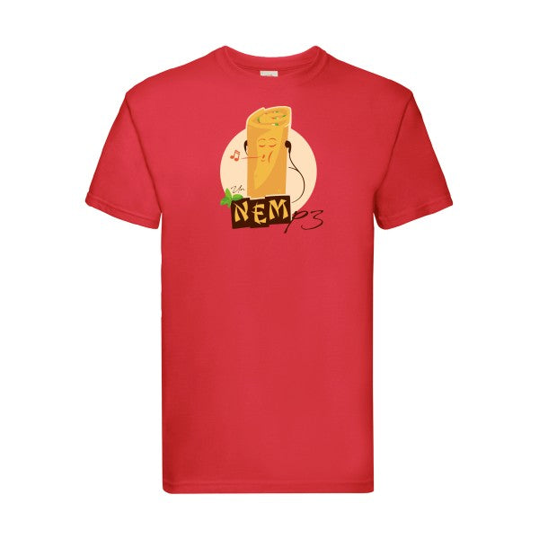 NEMp3 Fruit of the loom 205 g/m² T-shirt/ Red