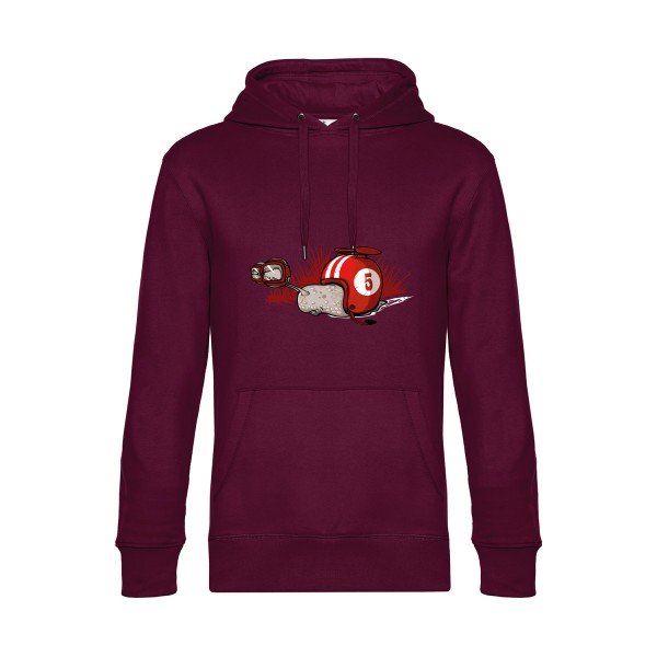 F0- Sweat à capuche original Burgundy - RueDuTeeshirt