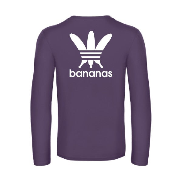 bananas - t shirt- manches- longues- original- humour- Urban Purple impression Dos
