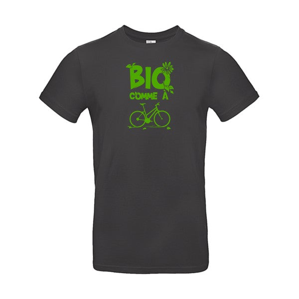 Bio comme un vélo flex Vert pomme B&C - E190 T-shirt|Used Black||2XL