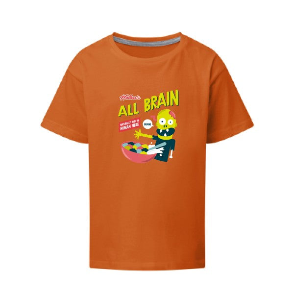 All brain SG - Kids T-shirt enfant Orange Taille 152 (11-12/2XL)